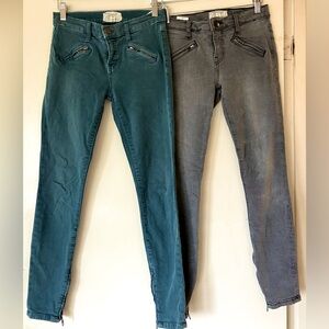 Current Elliott Silverlake Zip Jeans Bundle 26/0